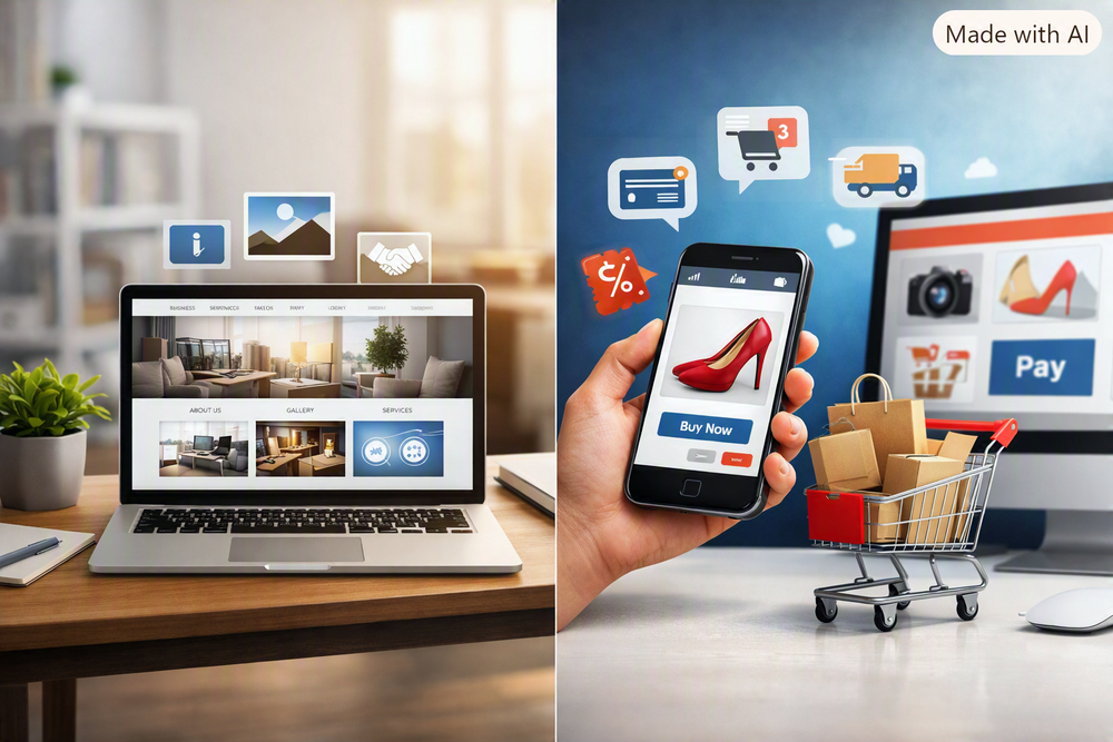 Site vitrine ou e-commerce 